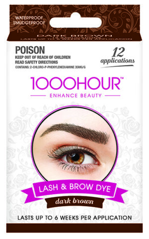 1000 Hour Dark Brown Eyelash & Eyebrow Dye Kit
