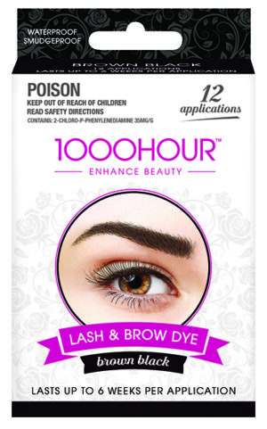 1000 Hour Brown/black Eyelash And Eyebrow Dye Kit