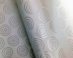 Paper Roll Silver Swirls 50cm X 60m