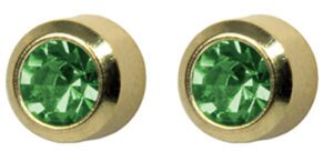 Gold Stud Birthstone Peridot (august)