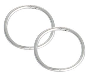 Silver Sleepers Plain 14mm