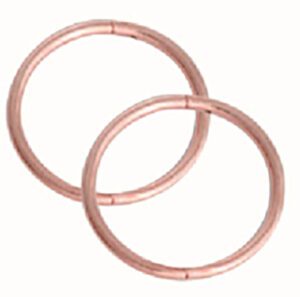 Rose Gold Sleepers Plain 8mm