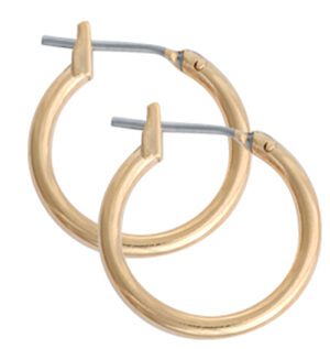 Gold Hoops 14mm