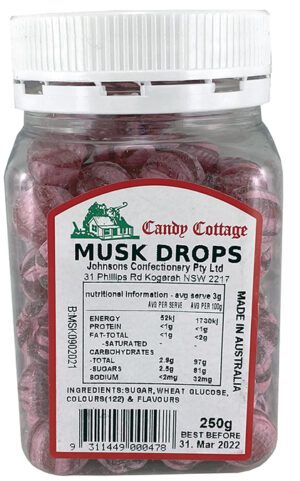 Candy Cottage Musk Drops Jar 250g