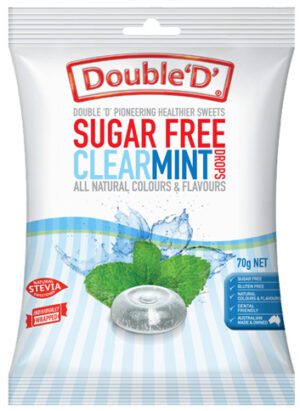 Double D Sugar Free Clear Mints 70g