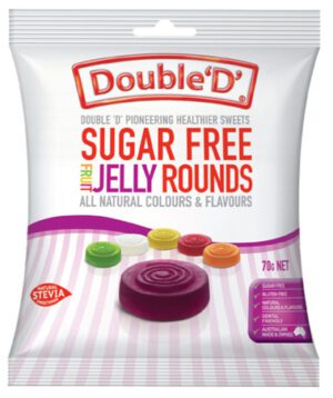 Double D Sugar Free Fruit Rounds/jellies 70g