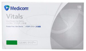 Medicom Vinyl Powder Free Gloves Large 100 Pack