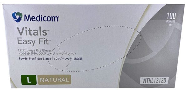 Medicom Latex Gloves Powder Free Large 100 Pack