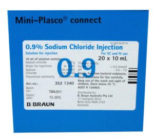 Sodium Chloride 10ml Inject Ampoule 20 Pack