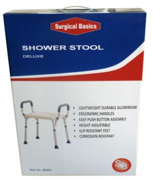 Surgical Basics Shower Stool Aluminium (max 120kg)