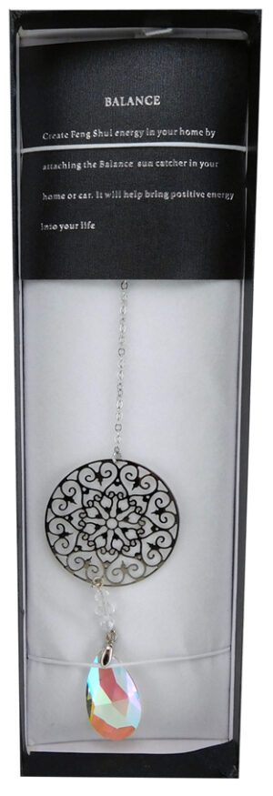 Clearance - 3p Suncatcher Silver Sun Design