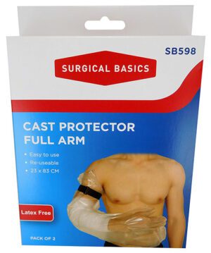 Surgical Basics Cast Protector Full Arm 2 Pack
