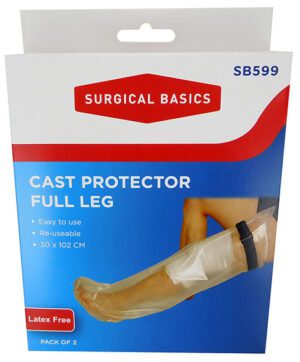 Surgical Basics Cast Protector Full Leg 2 Pack