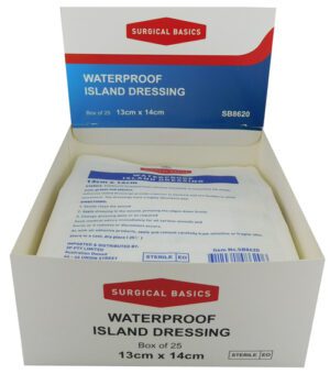 Surgical Basics Waterproof Dressing 13x14cm Display Of 25