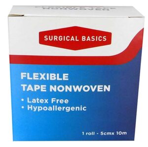 Surgical Basics Stretch Non Woven Fabric Adhesive Fixation Tape 5cm X 10m
