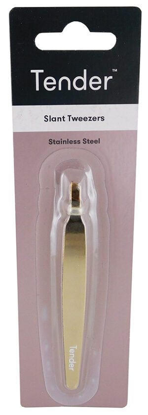 Tender Tweezer Slant Gold