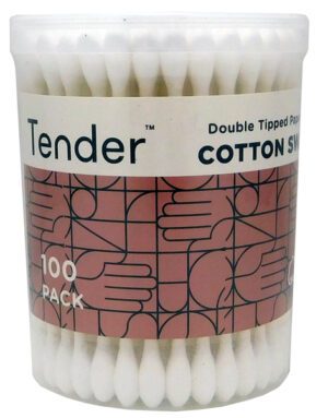 Tender Cotton Tips Drum Of 100pces