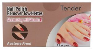 Tender Nail Polish Remover Pads 25 Per Pack Display Of 6