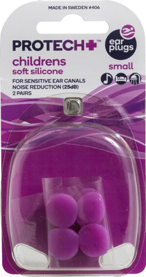 Protech Silicone Kids Ear Plugs (2 Pairs)