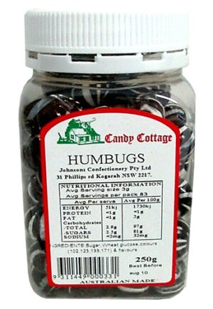 Candy Cottage Humbugs Drops Jar 250g