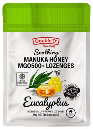 Double D Manuka Honey Eucalyptus Lozenge 80g