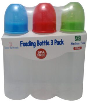 Sister Brownes 3 Pack Bpa Free Bottle 250ml