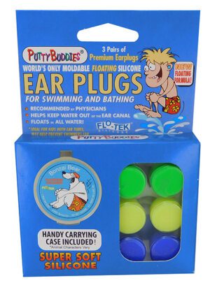 Putty Buddies Ear Plug Floating With Case Card Of 3 Pairs