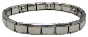 Magnetic Narrow Wrist Watch Band Silver