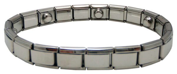 Magnetic Narrow Wrist Watch Band Silver