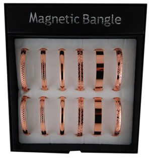 Magnetic Wrist Bangles Copper (6 Designs) Display Of 12