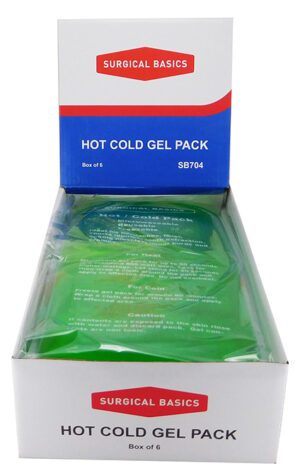 Surgical Basics Hot/cold Green (15 X 30cm) Gel Pack Display Of 6