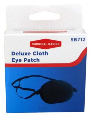 Surgical Basics Deluxe Cloth Eye Patch Display Of 6