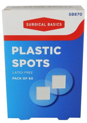 Surgical Basics Plastic Spots 60 Per Pack