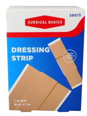 Surgical Basics Fabric Dressing Strip 6cm X 1m