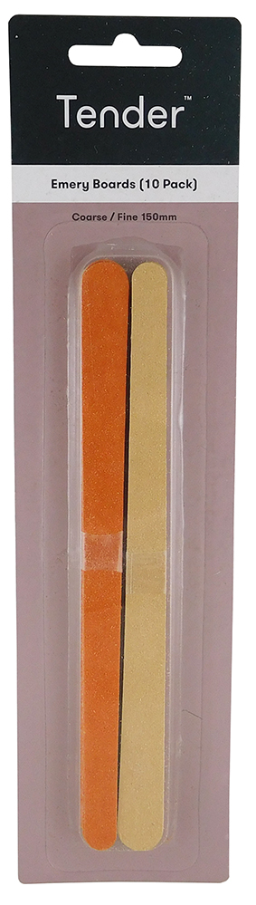 Tender Emery Board Coarse Fine 170mm 10 Pack : 3P