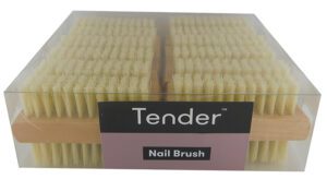 Tender Wooden Nail Brush Display Of 12
