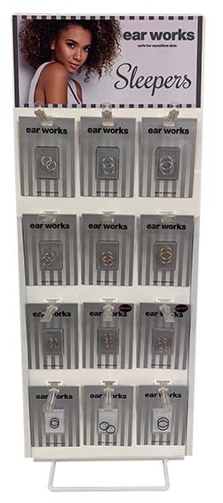 Ear Works Stand 12 Hooks 48 Pairs
