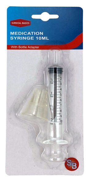 Surgical Basics 10ml Syringe With Bottle Adaptor