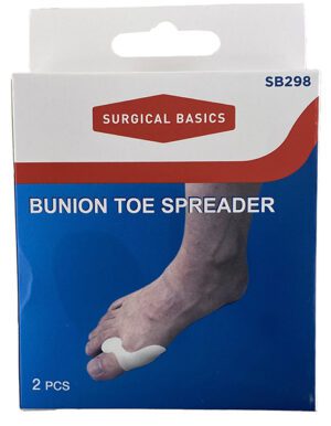 Surgical Basics Bunion Toe Spreader 2 Pack - Provides Soft And Comfortable Relief