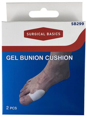 Surgical Basics Gel Bunion Cushion 2 Pack - Relieves Pressure And Friction