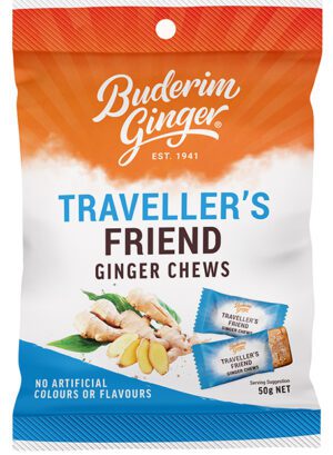 Buderim Ginger Travellers Friend Chews 50g