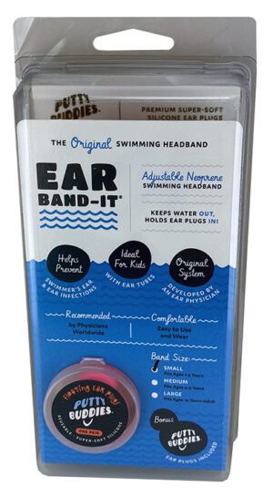 Putty Buddies Ear Bandit Large With Ear Plug 10+ Years (5 Colours)
