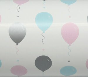 Paper Roll Kids Balloon Fiesta On White 50cm X 50m