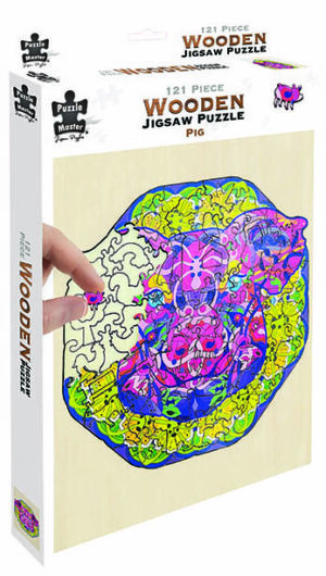 Clearance - Wooden Jigsaw Puzzle Pig