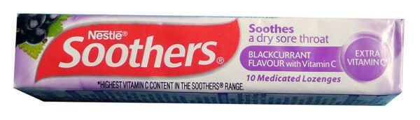 Soothers Blackcurrant Sticks (10 Tab) Display Of 36