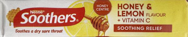 Soothers Honey & Lemon Sticks (10 Tabs) Display Of 36