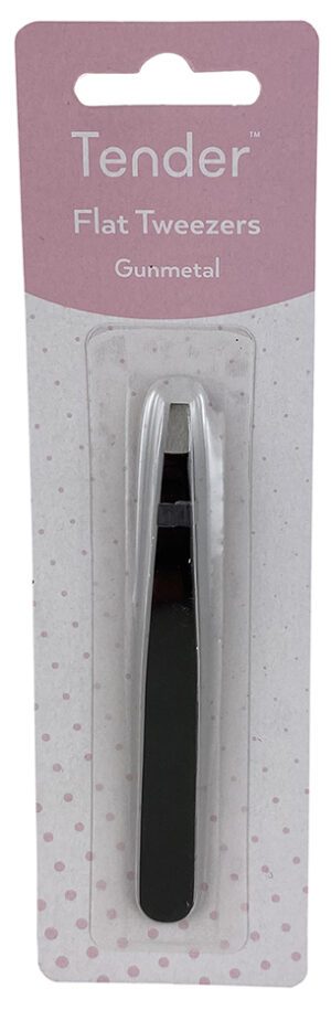 Tender Flat Tweezer Gunmetal