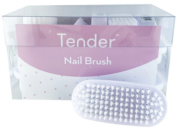 Tender Plastic Nail Brush Display Of 12