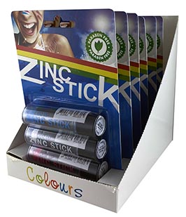 Zinc Stick Card (3 Colours Per Card)