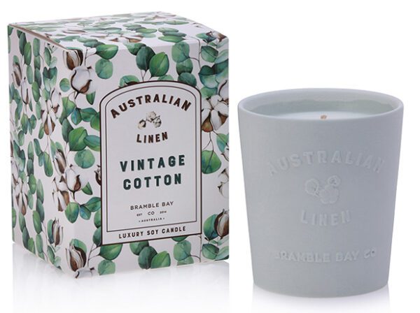 Bramble Bay Vintage Cotton Soy Candle 330g